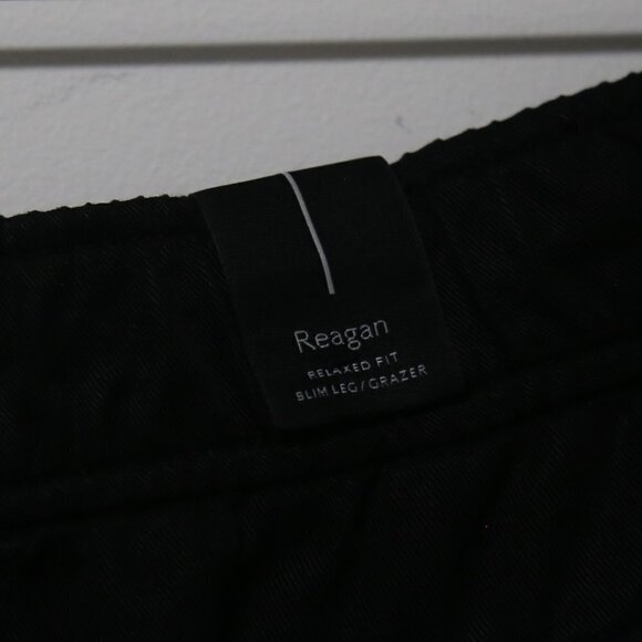 Aritzia Babaton Reagan Lyocell Relaxed Fit Slim Leg Cargo Pants Black - Picture 7 of 9